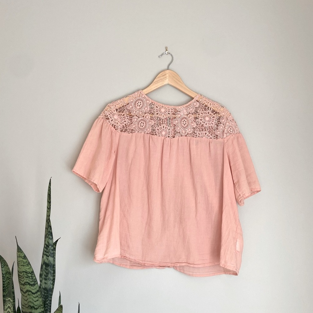 Pretty, Feminine Lace Detail Blouse